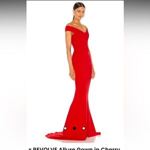 x REVOLVE Allure Gown in Cherry